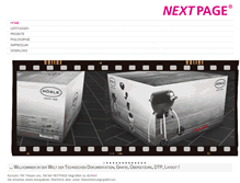 Tablet Screenshot of nextpage.de