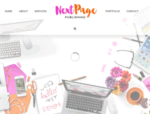 Tablet Screenshot of nextpage.ca