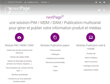 Tablet Screenshot of nextpage.fr